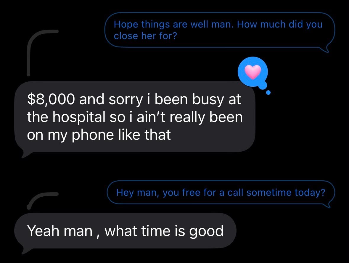 "$8,000" closed job